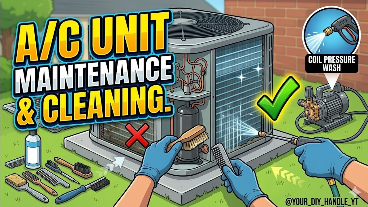 How to Clean Your AC Condenser Unit - Rheem, York, Bryant, Carrier, Etc.