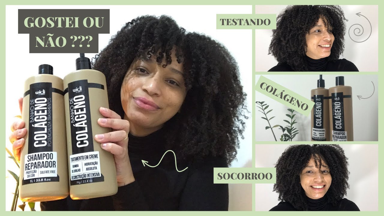 TESTANDO PRODUTOS - BANHO DE COLÁGENO - WIDI CARE - RECONSTRUÇÃO INTENSA
