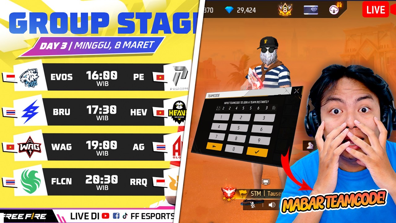 🔴 NGABUBURIT MABAR SAMBIL NONTON EVOS!!1!