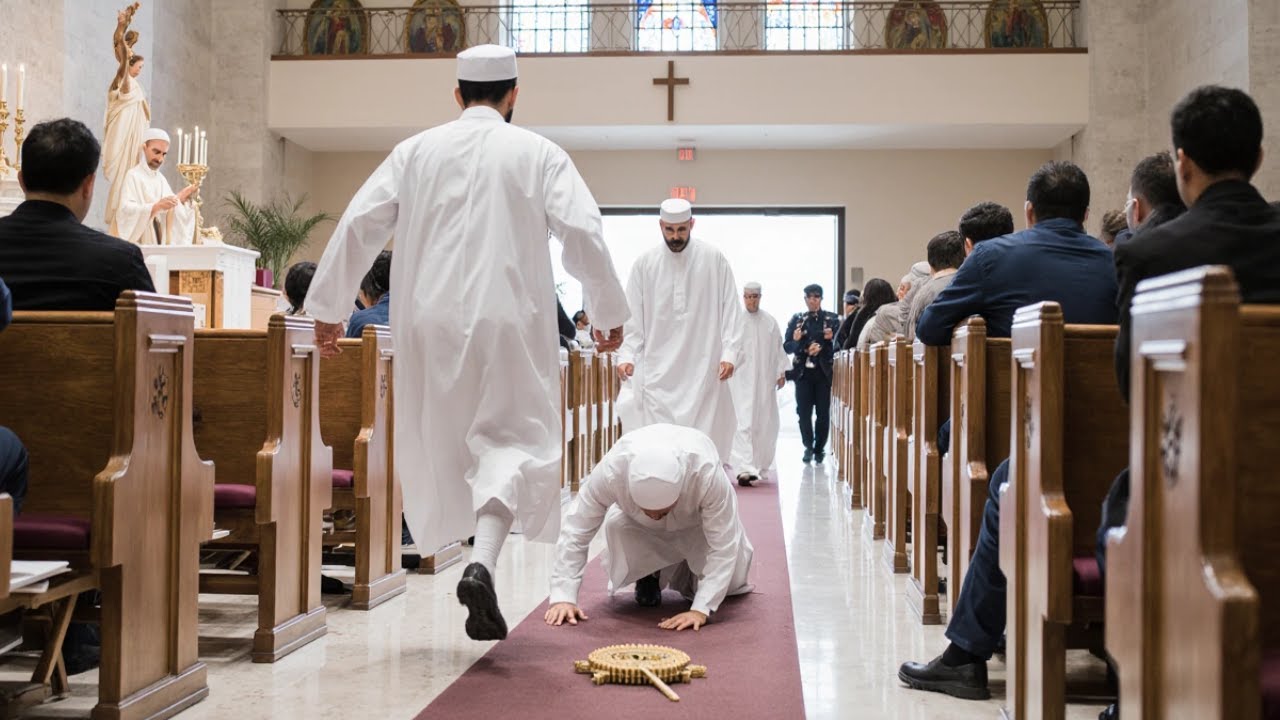 Attivisti musulmani invadono chiesa per calpestare l'Eucaristia fino al collasso