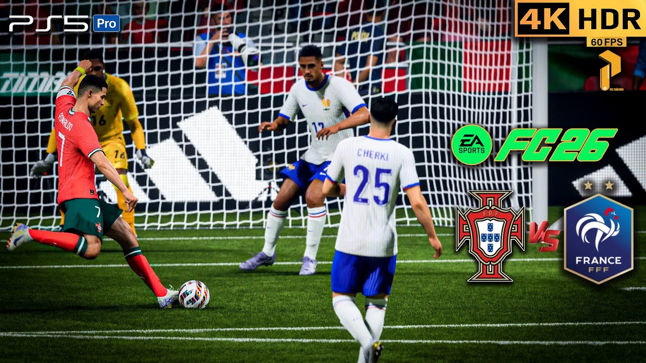 FC 26 International Match – Portugal vs France (PS5 4K HDR) ⚽🔥 #ronaldo #fc26 #ps5 #football #viral