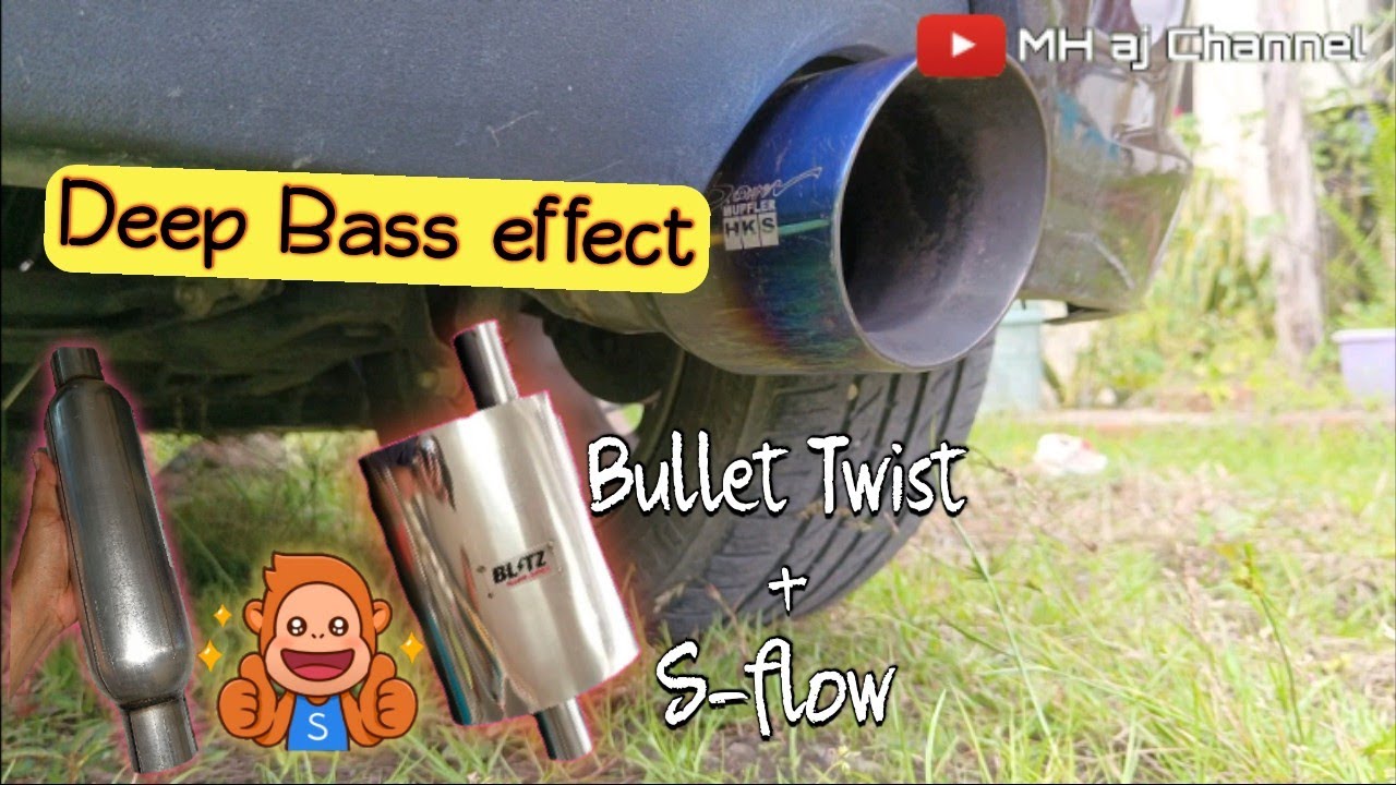 Tukar tabung ekzos S-Flow dan Bullet myvi | Deep Bass Sound