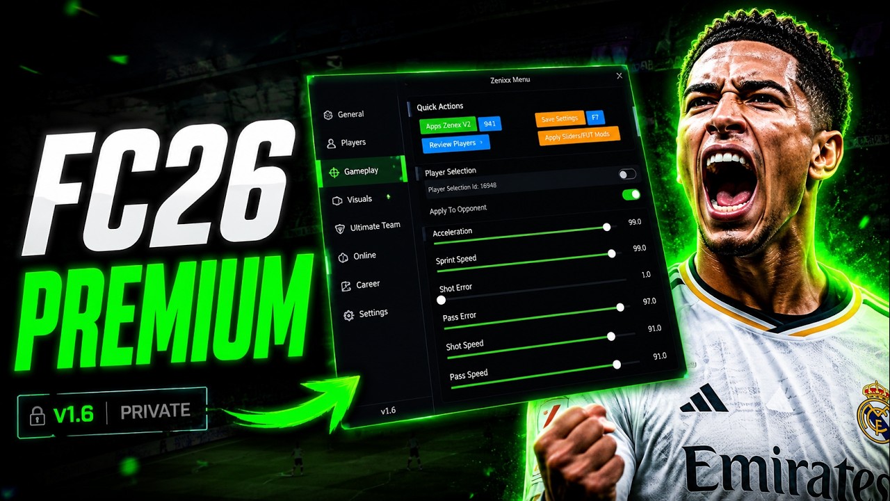 FC 26 MOD MENU &mdash; UT, Pro Clubs и общий тест