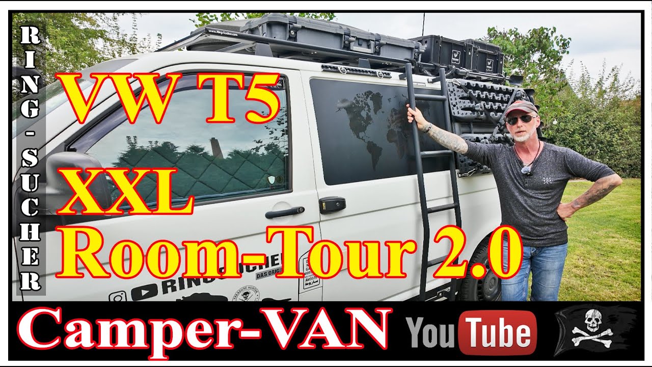 VAN TOUR | Camper-Van Ausbau | VW T5 Room Tour. Ausbau Campervan. DIY Camper Kastenwagen deutsch