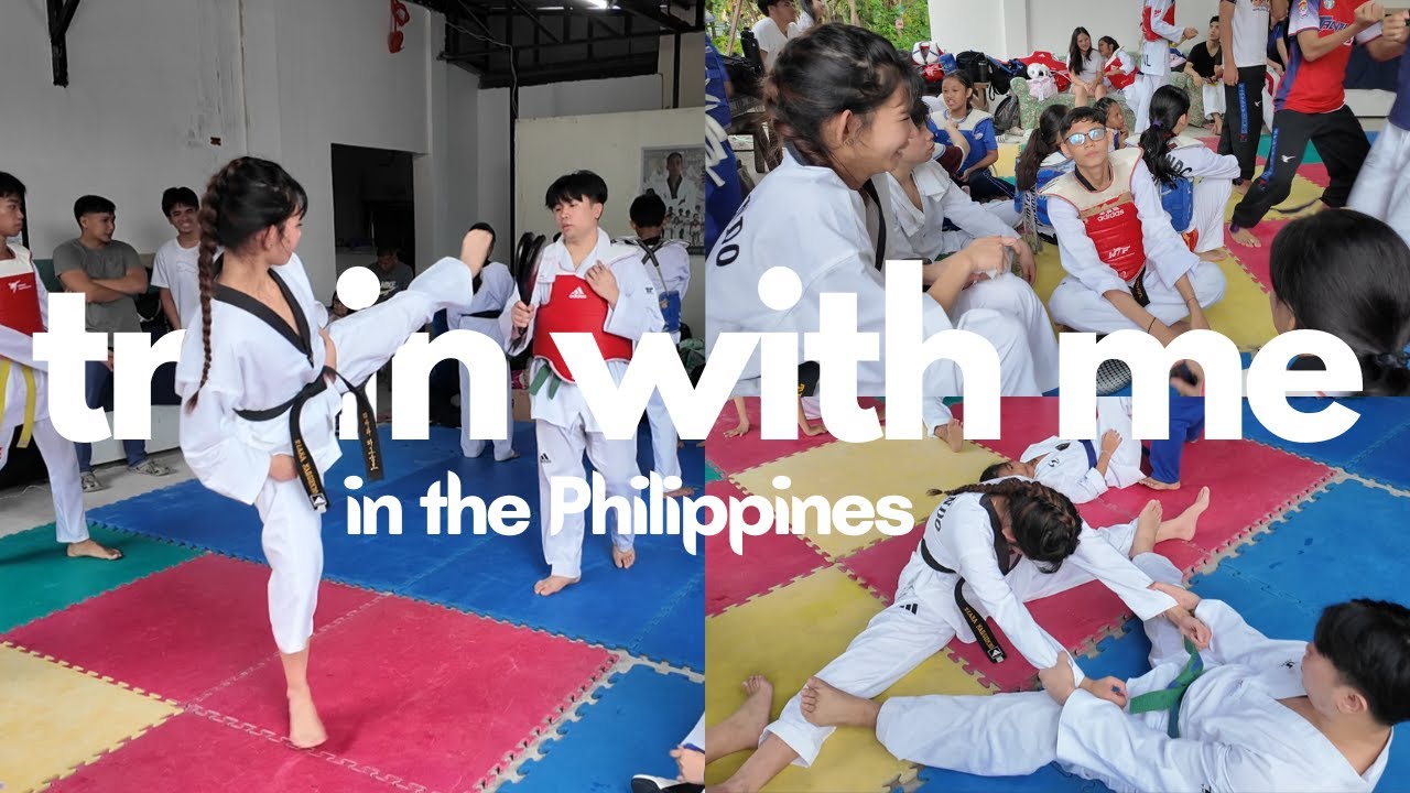 TAEKWONDO TRAINING in the PHILIPPINES | 32°C heat, 4 hours training, black belt