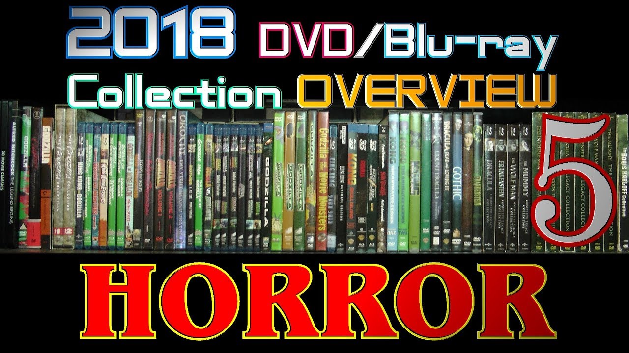 2018 DVD/Blu-ray Collection Overview 14 - Horror 5 - Godzilla and Classic Monsters