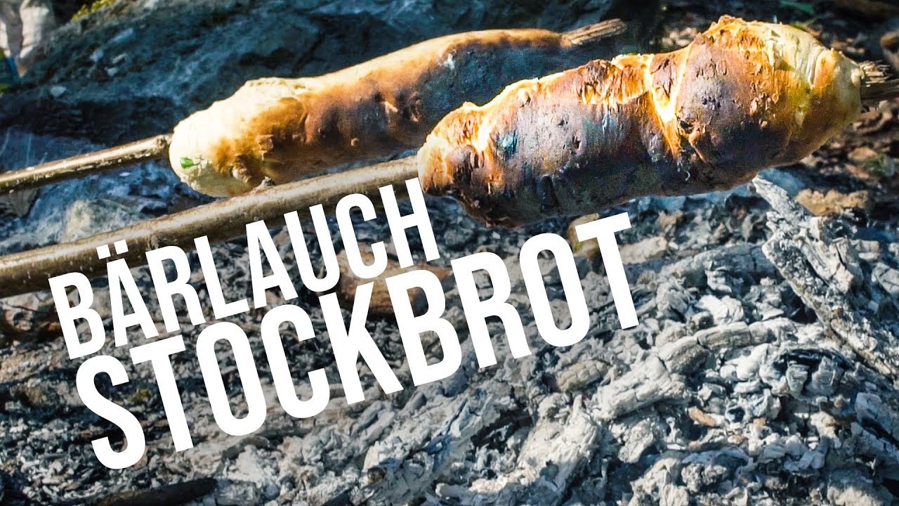 BÄRLAUCH-STOCKBROT über dem FEUER backen & Bärlauch SAMMELN