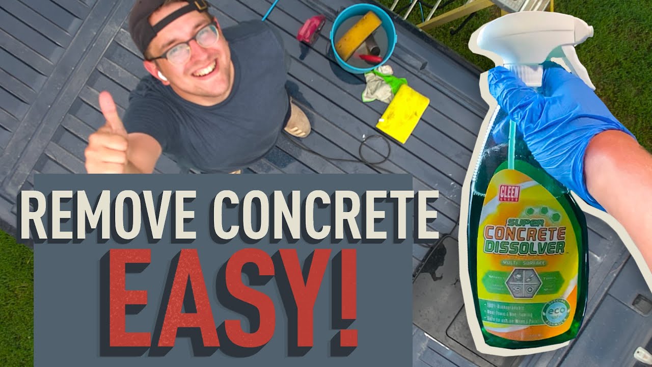 The BEST Way To Remove Concrete From Car Paint - DIY Van Build Part 6