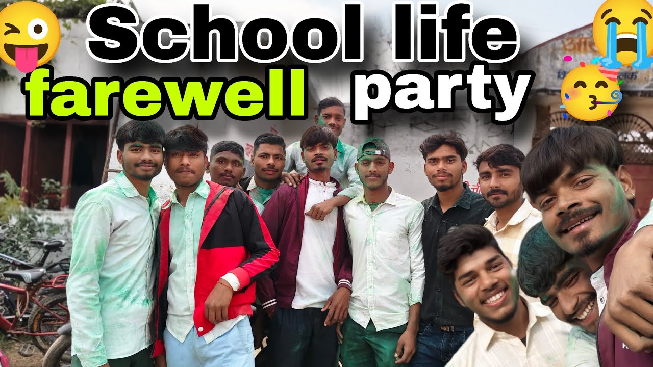 School life farewell party 🥳 #comedy #funny #vlog 