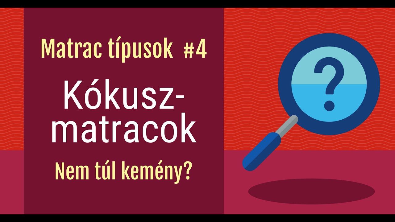 Kókuszmatracok. [Amit tudni érdemes róluk.]