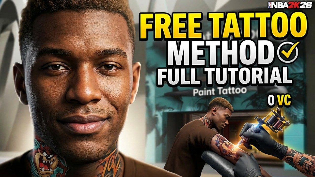 *НОВИНКА* NBA 2K26 БЕСПЛАТНЫЙ ГЛИТЧ ТАТУИРОВКИ ПОЛНОЕ РУКОВОДСТВО! ГЛИТЧ TAZ Tattoos 2K25! КАК СД...