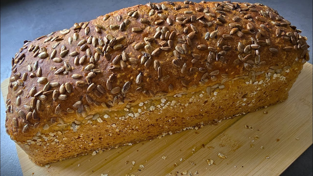 Простой рецепт морковного хлеба за 5 минут без замешивания теста🥕🍞Влажный спельтовый хлеб с морковью