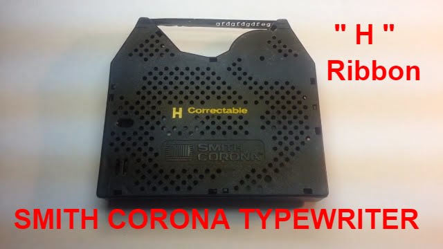 Установка и демонстрация ленты и корректора для пишущей машинки Smith Corona Electronic серии 