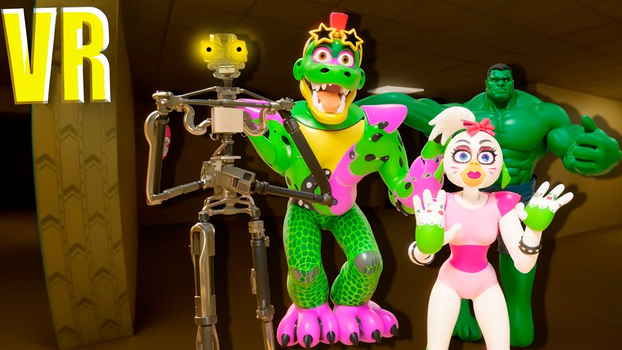 VR Халк и Гига Монти нашли Чику в BACKROOMS Мимик вернулся в Бонелаб FNAF COOP BONELAB