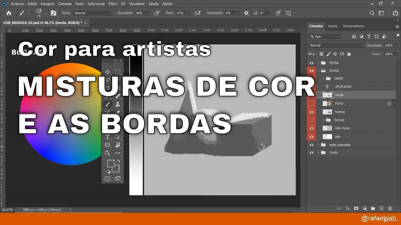 COMO juntar uma COR com OUTRA e COMO construir a FORMA!