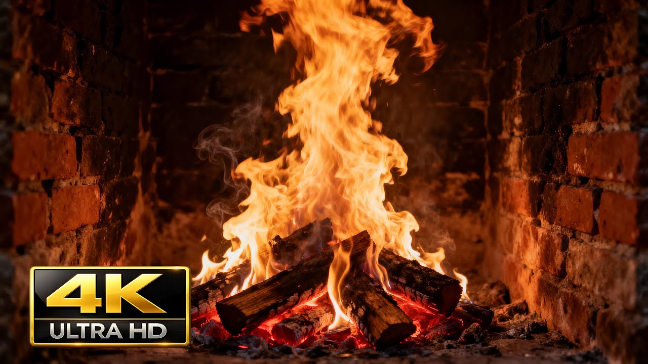 🔥 Crackling Fireplace Ambience — 10 Hours of Cozy Fire for Sleep & Focus