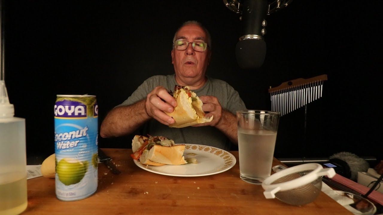 ASMR Grocery Haul Making Peppers and Eggs Sandwich Whispering