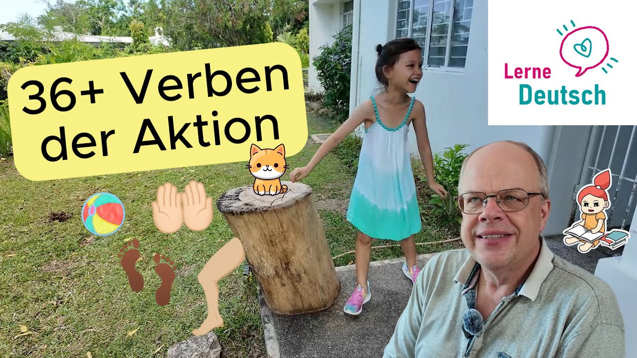 36 Verben für Bewegungen mit Armen, Händen, Beinen oder der Schulter – alles vorgespielt