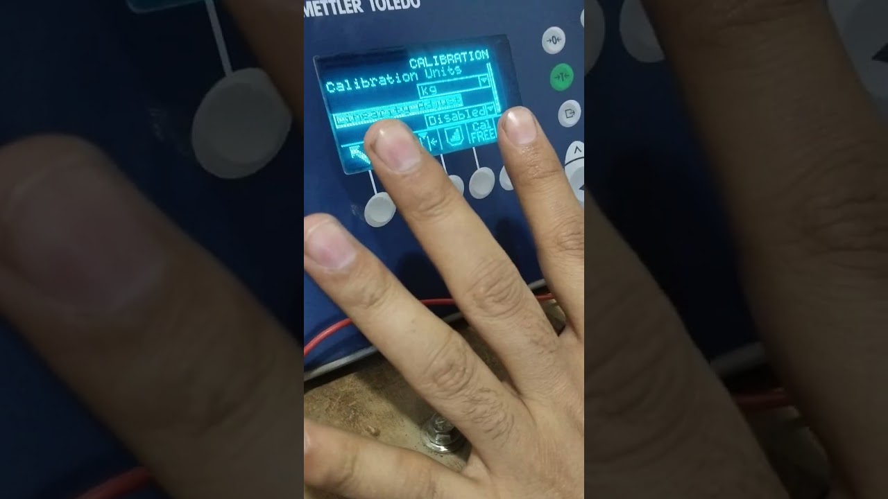 Mettler Toledo weighing controller settings