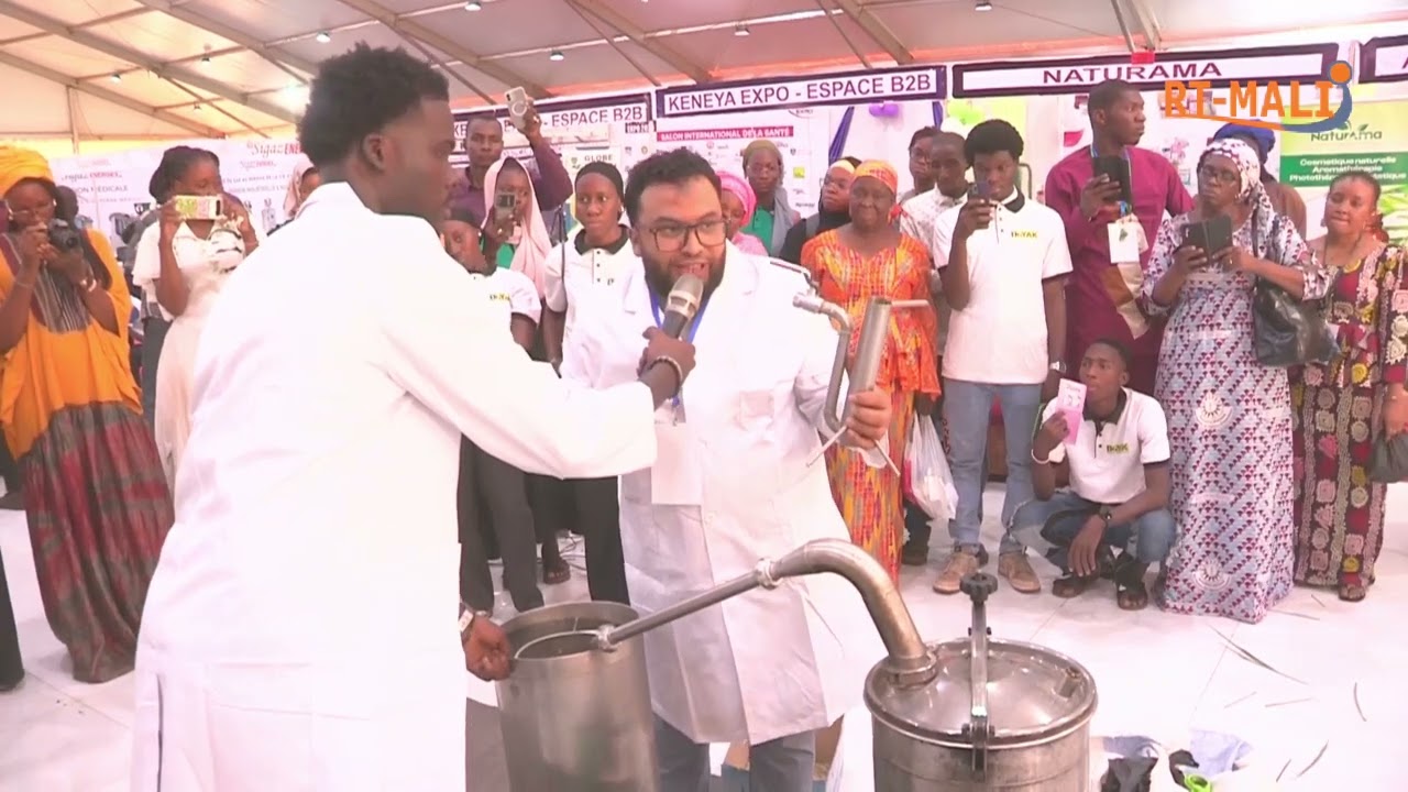 Démonstration sur la fabrication d'un produit chimique KENEYA EXPO 2026 / production RT-MALI
