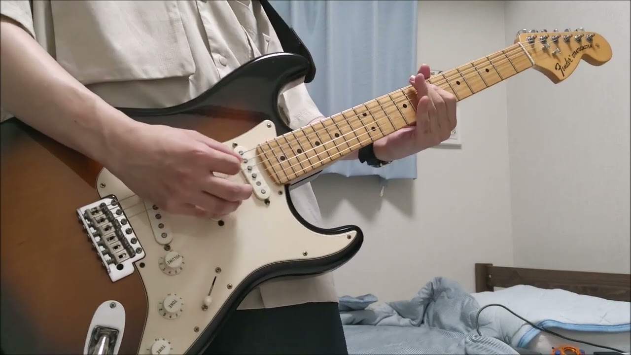 【弾いてみた/guitar cover】白い夏と緑の自転車 赤い髪と黒いギター / the pillows
