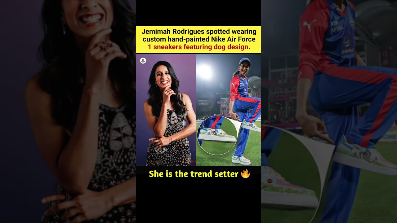 Jemimah Rodrigues Flaunts Custom Dog-Themed Nike AF1 