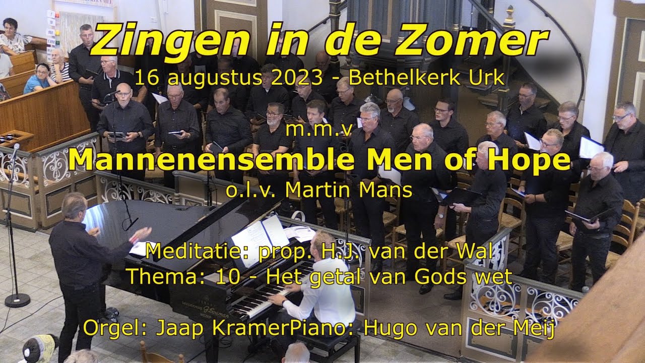 6e zangavond 2023 met Men of Hope
