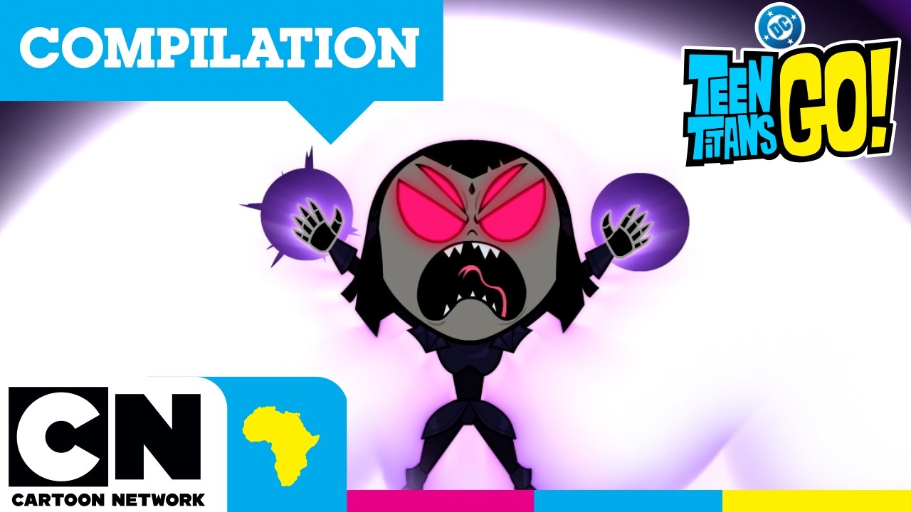 Top 5 FIGHTS Compilation! 🪓⚔️ (Raven goes BRUTAL) | Teen Titans Go! | Cartoon Network Africa