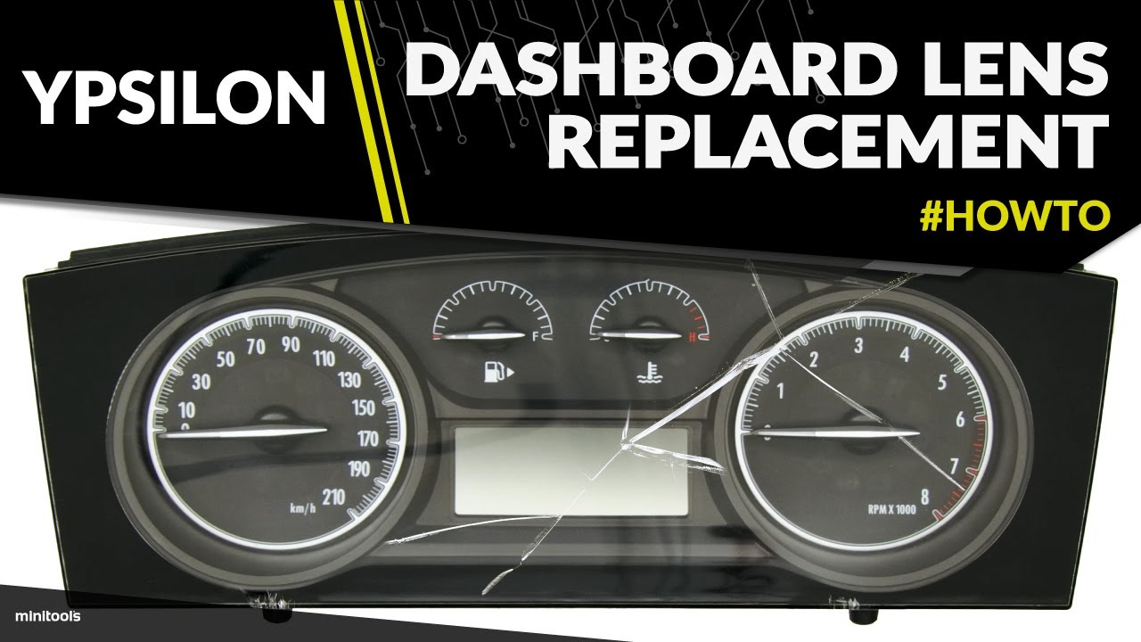 Lancia – Chrysler Ypsilon 846 instrument cluster cracked lens replacement