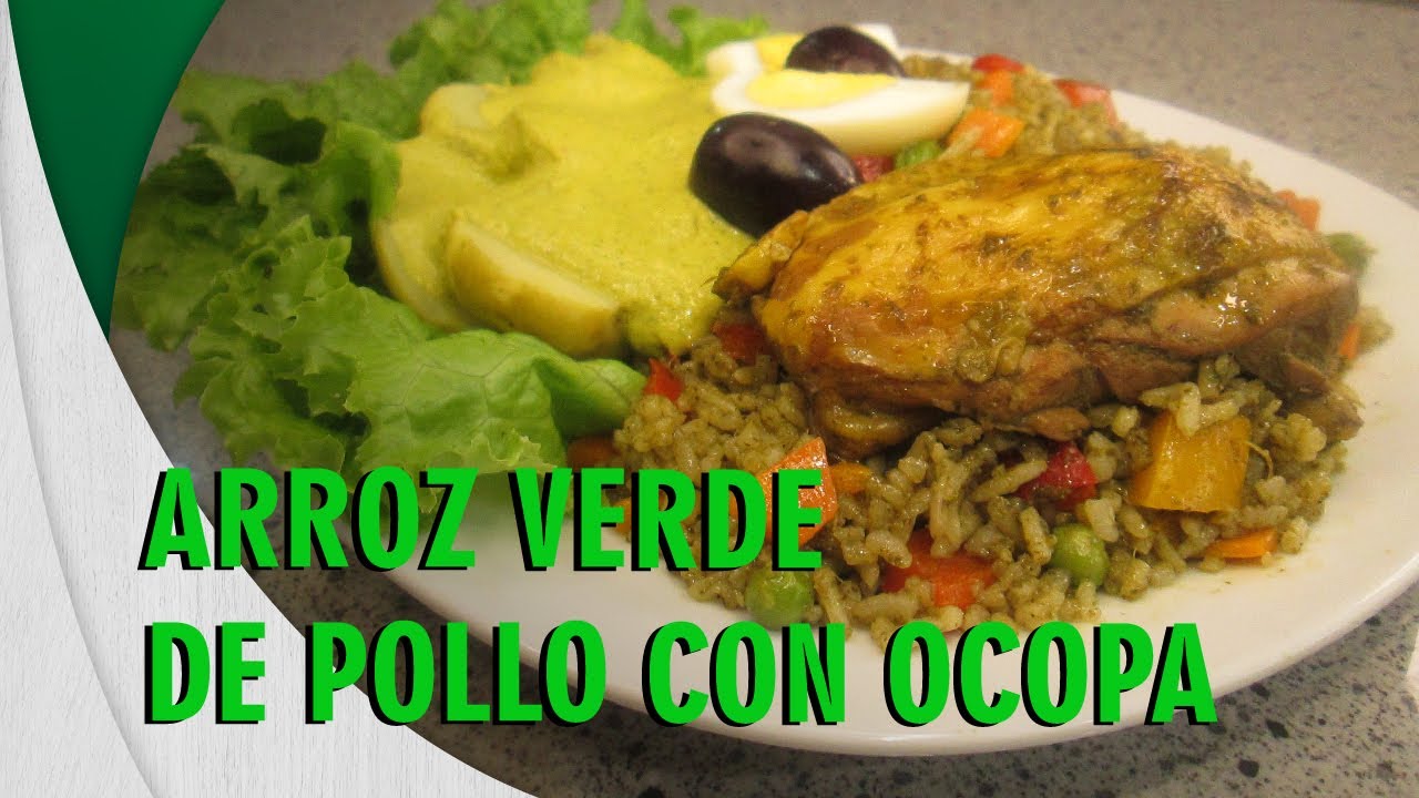 RECETA: Arroz Verde de Pollo con Ocopa