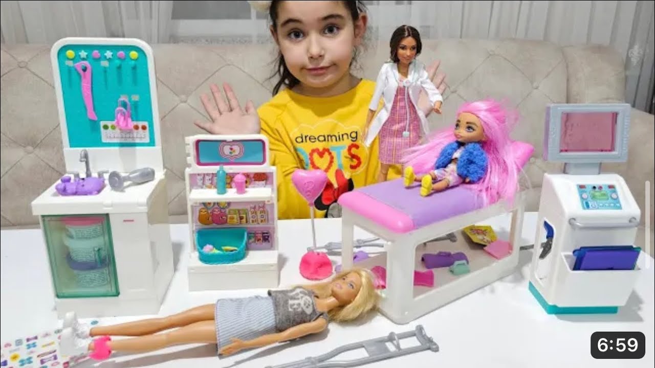 BARBİE AYAĞI KIRILDI !! DOKTOR ALÇIYA ALDI !! @RukiyeÇetinkaya