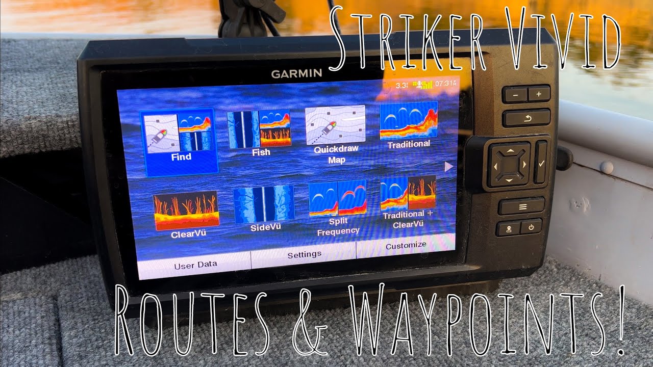 Как использовать Garmin Striker Vivid 9SV для создания маршрутов!