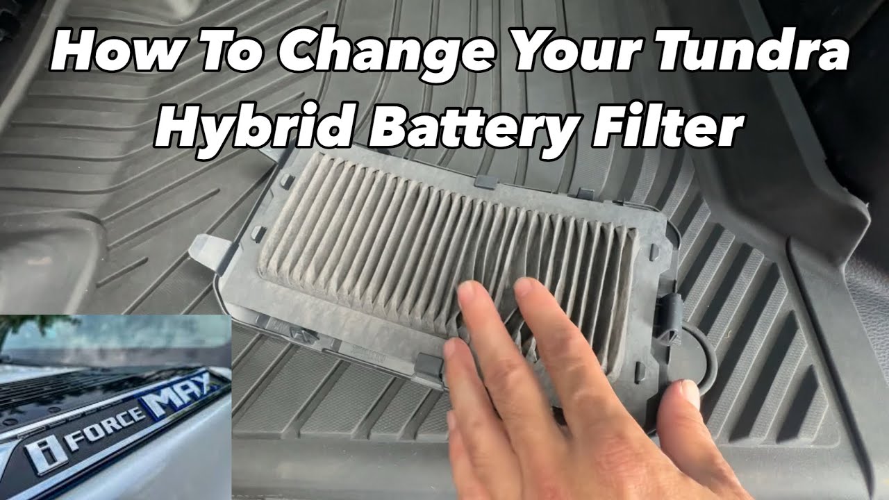How To Replace Hybrid Battery Fan Filter : Toyota Tundra IForce Max 2022-2026