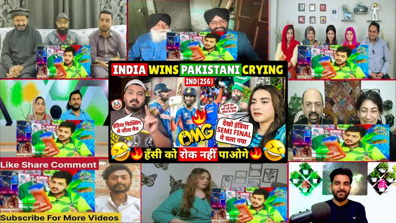 🤣 PAKISTANI FANS CRYING AFTER INDIA BEAT ZIMBABWE IN T20 WORLD CUP 2026 🔥 IND VS WI SEMI FINAL