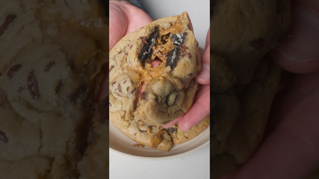 Biscoff Oreo Stuffed Cookies 🤤🍪