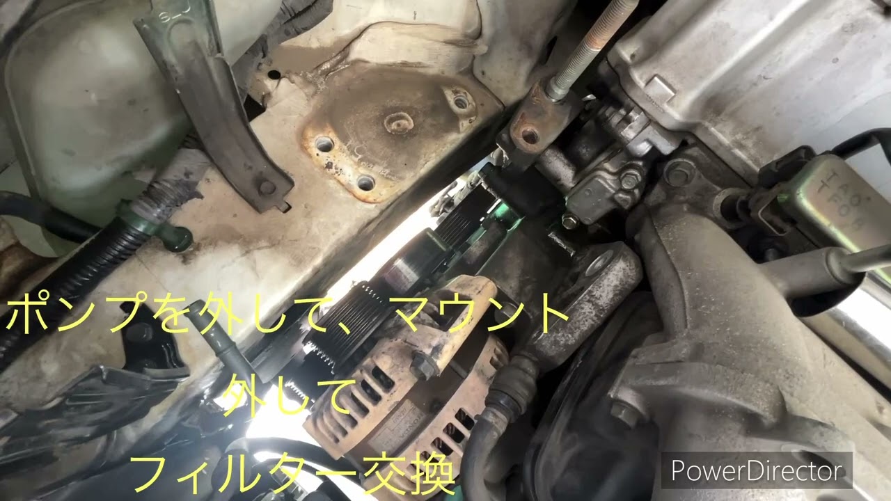 ステップワゴン　ＶＴＣ進角異常メンテナンス&パワステポンプ交換　２１万キロ