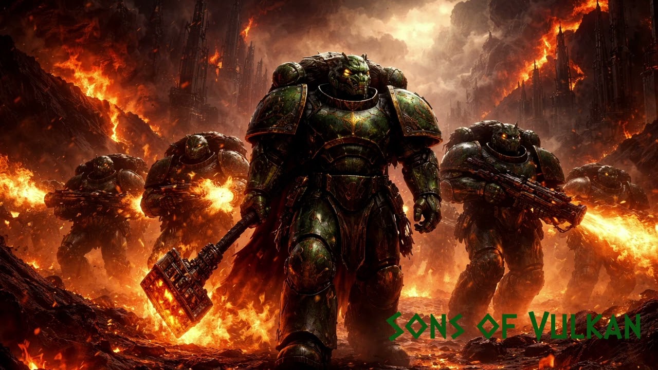 Warhammer 40K - Sons of Vulkan - Salamanders Cinematic Battle Ambience