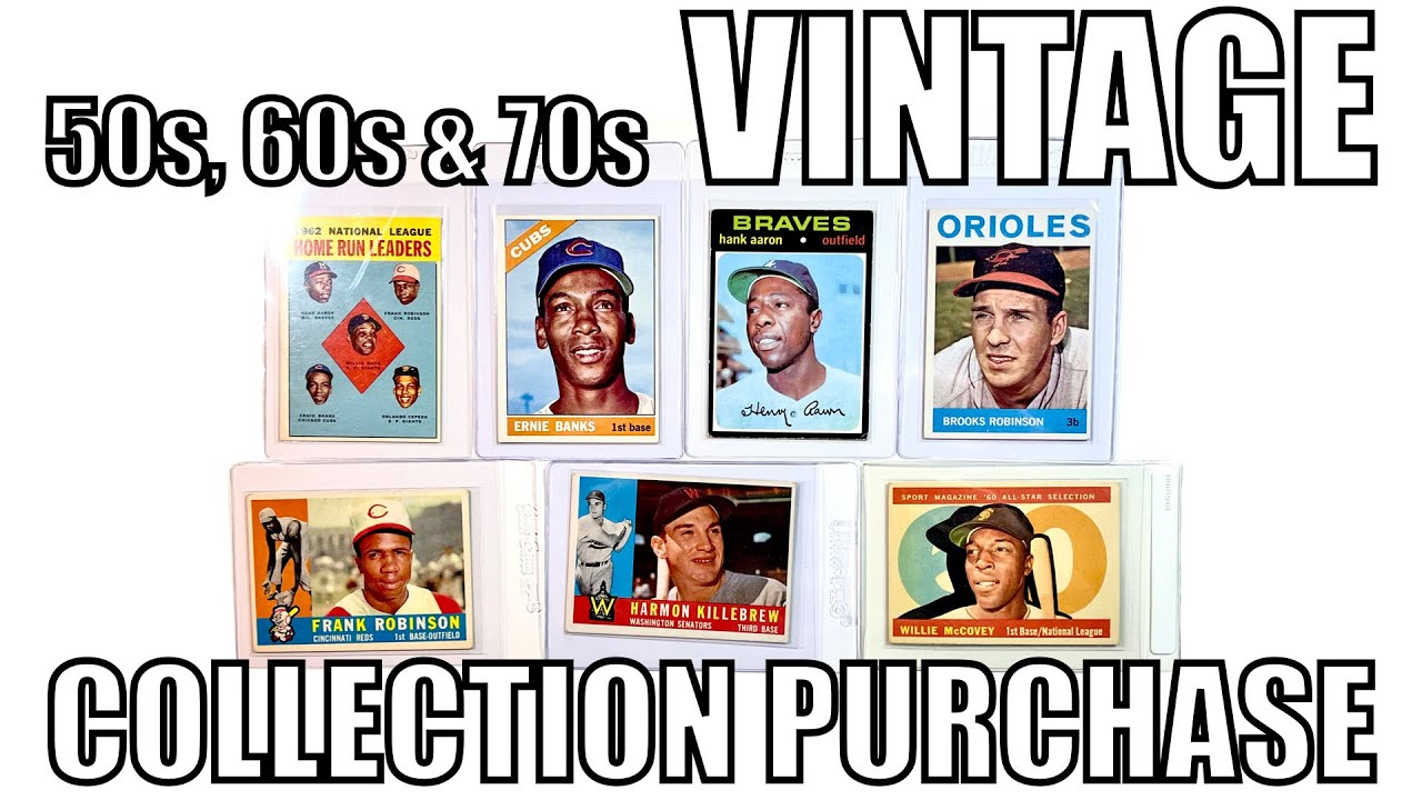 50s, 60s & 70s Vintage Baseball Card Collection Purchase
