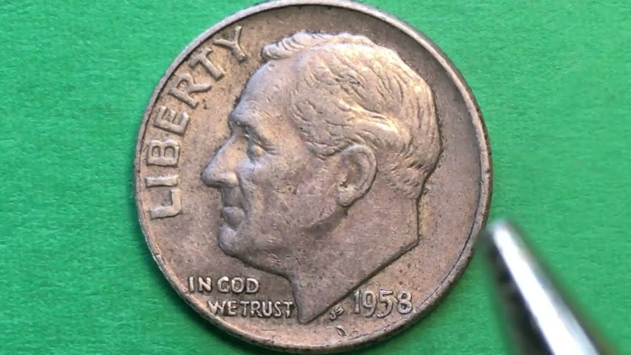137 Million 1958 D US Dimes Minted - United States Roosevelt 10 Cent Coin