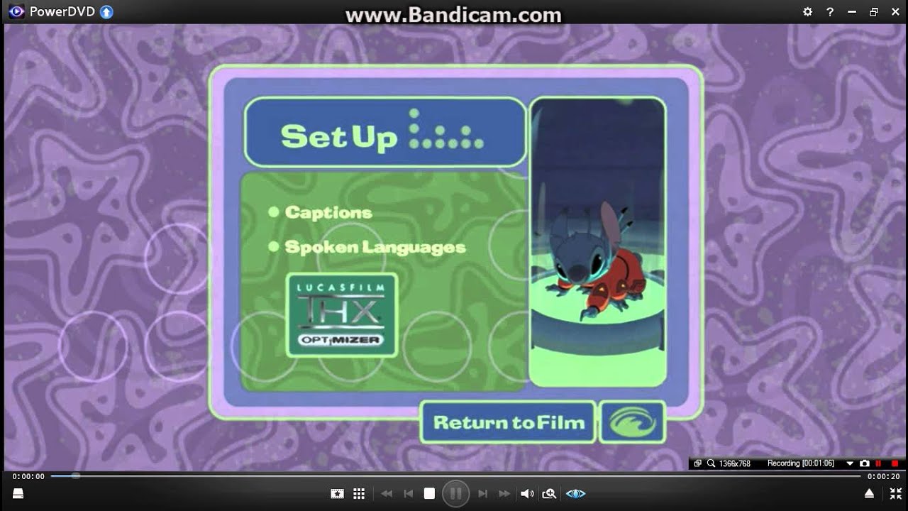 Lilo And Stitch DVD Menu