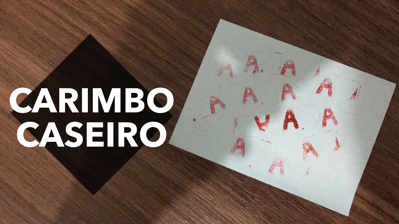 O CARIMBO MAIS FÁCIL DE FAZER QUE VOCÊ JÁ VIU!