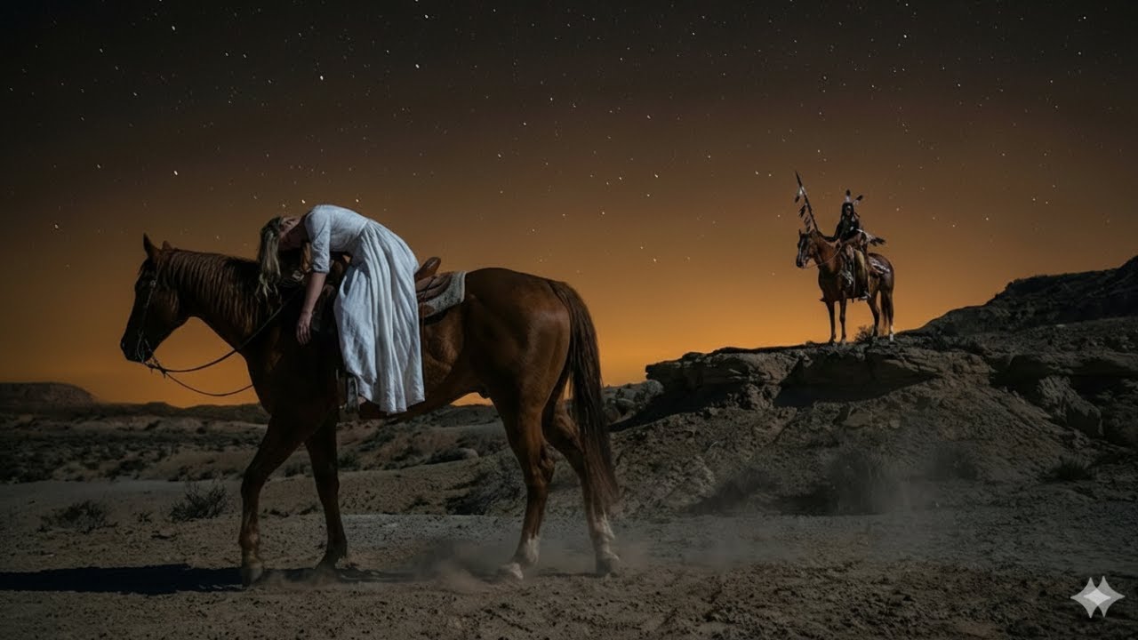 Ella iba a MORIR desmayada en el desierto, llevada por un caballo… hasta que un COMANCHE la vio