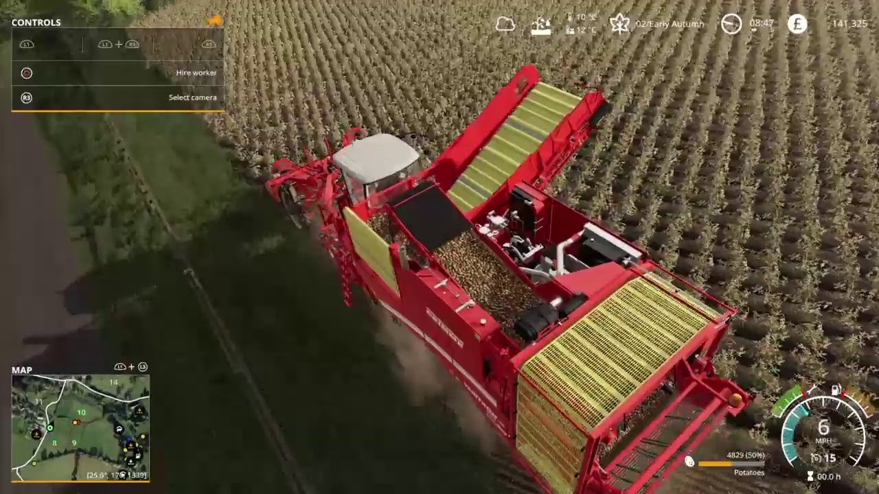 Fs19 harvesting potatoes!