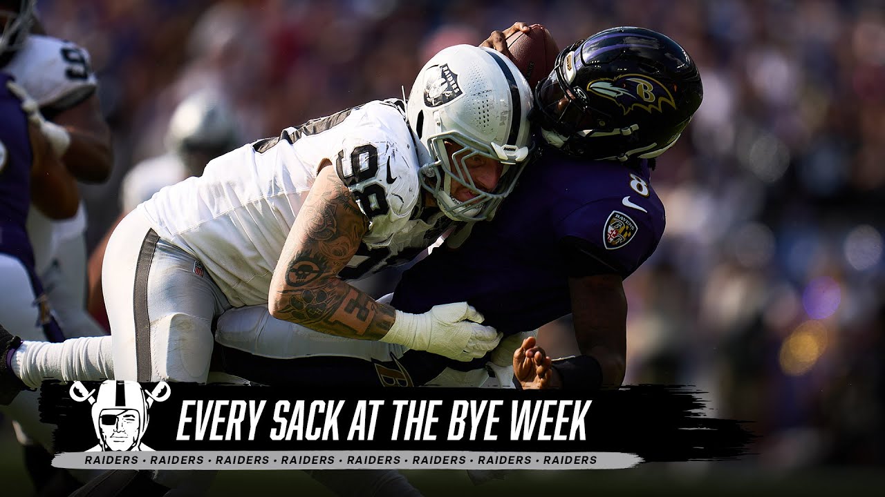 Every Raiders Sack at the Bye Week | Highlights | NFL