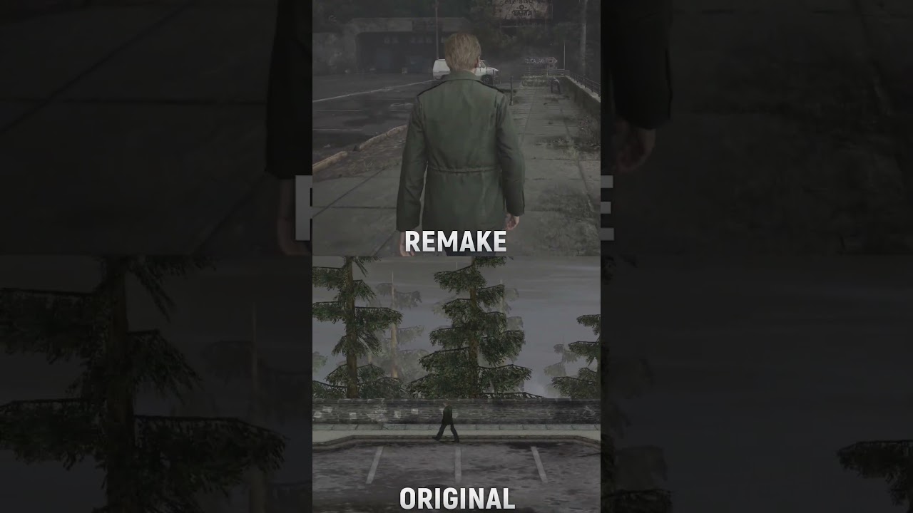 #Shorts Silent Hill 2 remake 2024 comparation #silenthillps1