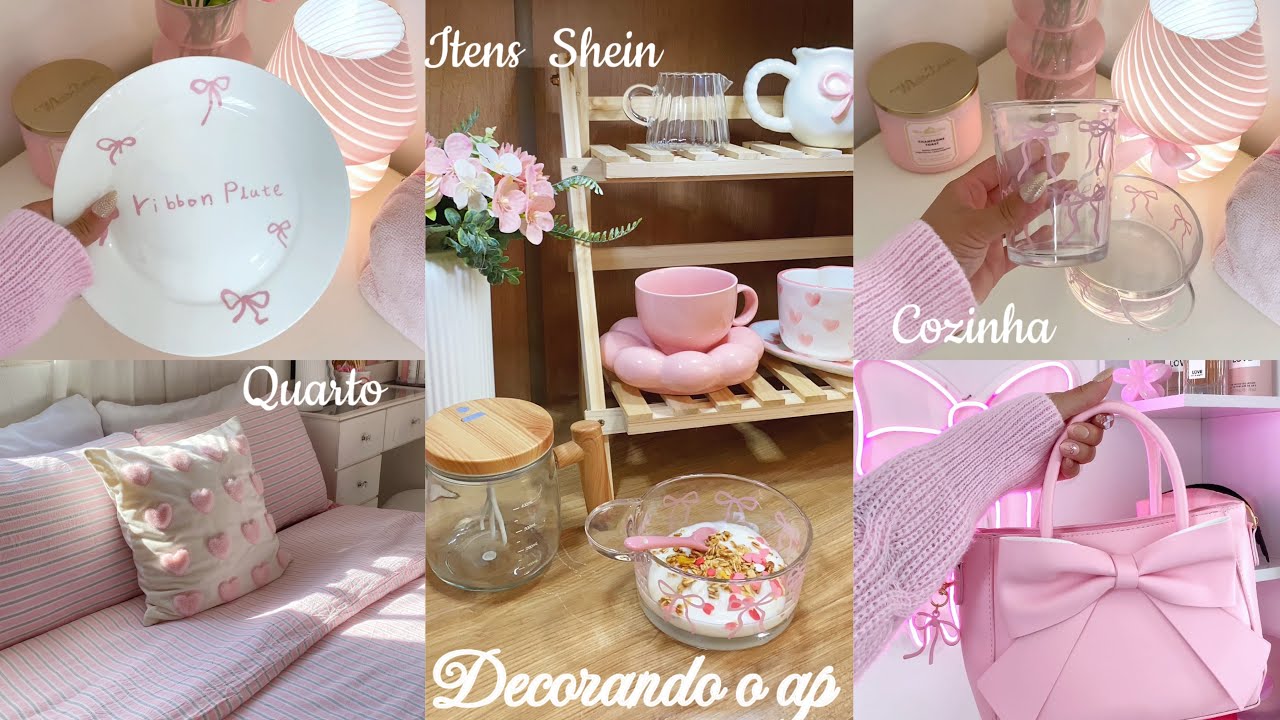Decorando o Ap | mini decor, cozinha, quarto, organiza&ccedil;&atilde;o produtos de beleza & haul aesthetic Shein