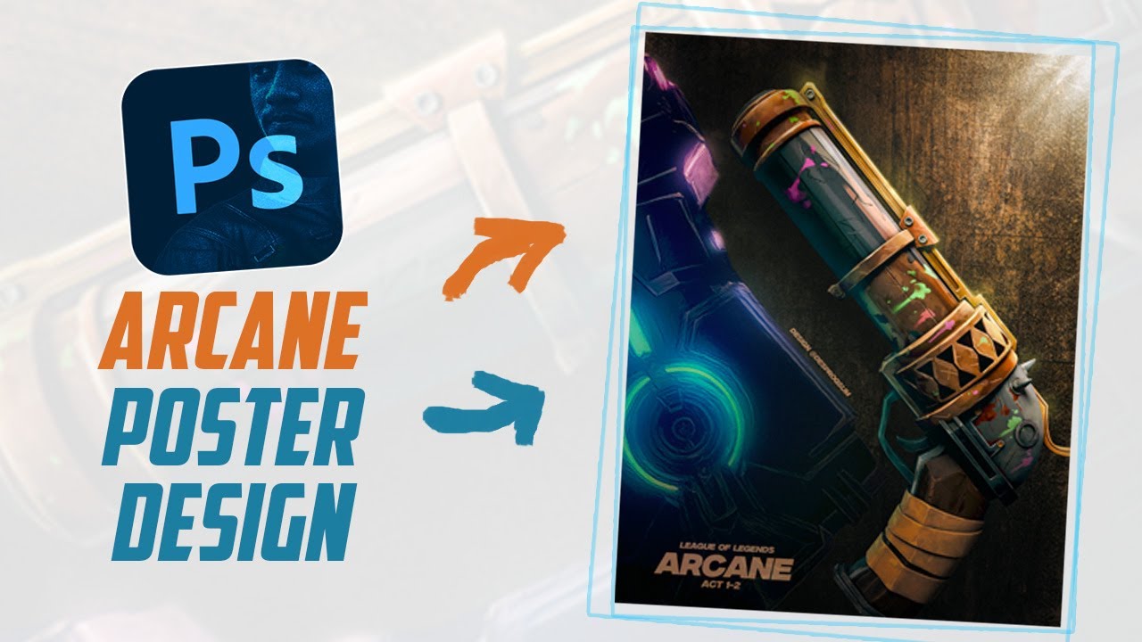 [ ARCANE ] Alternative Poster design Using PHOTOSHOP! #arcane