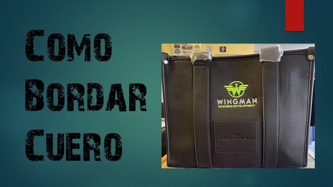Cartera de Cuero - COMO BORDAR CUERO GRUESO - HOW EMBROIDERY LEDER