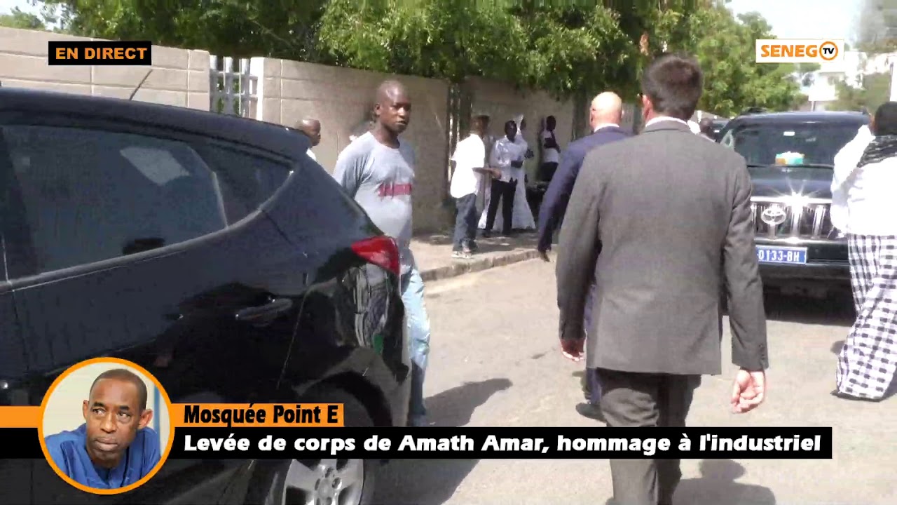 🔴Mosquée Point E : Levée de corps de Amath Amar, hommage à l'industriel