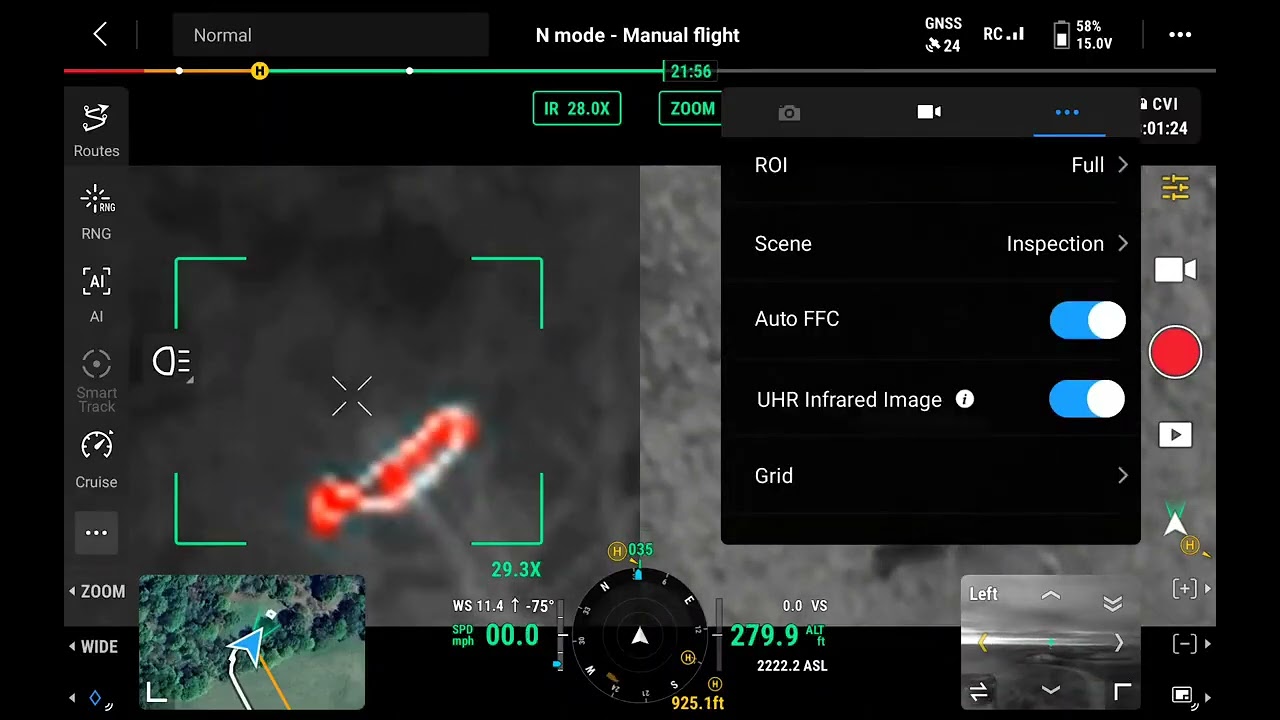 DJI Matrice 4T Thermal camera settings for deer. 